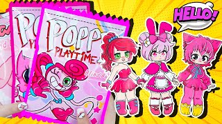 Paper Diy Unboxing Blind Bag  Pink Topic  Poppy Play Time  ASMR by CIM paperdiy [upl. by Noislla301]