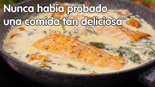 ¡Es la receta de salmon más deliciosa que he probado Comida rápida y abundante [upl. by Ninette542]