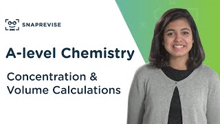 Concentration amp Volume Calculations  Alevel Chemistry  OCR AQA Edexcel [upl. by Eniarral133]