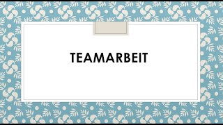 Teamarbeit I Goethe B2 Sprechen I Thema Teil 1 [upl. by Cohdwell130]