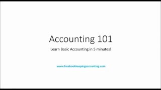 Accounting 101 Learn Basic Accounting in 7 Minutes [upl. by Aitnis]