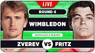 ZVEREV vs FRITZ • Wimbledon 2024 • LIVE Tennis Talk Watchalong [upl. by Schaaff]