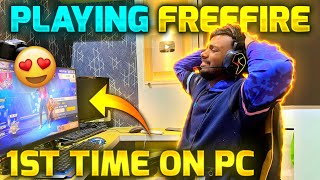 Playing Free Fire 1st Time On My New Gaming Pc  Bluestacks 5 Beta Emulator 😱  Garena Free Fire [upl. by Gertruda]