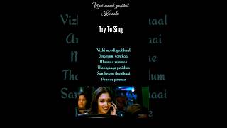 Vizhi moodi song karaoke [upl. by Nattirb]