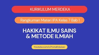 Kurikulum Merdeka Rangkuman IPA Kelas 7 Bab 1 Hakikat Sains dan Metode Ilmiah [upl. by Anairt]