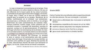 ENEM PPL 2022  Conectores DIscursivos  Amistad Lo que no tenemos lo encontramos en el amigo [upl. by Phillis805]