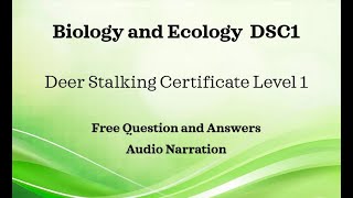 DSC1 Biology amp Ecology Section QampA Deer Stalking Certificate 1 FREE Resources Main Paper Revision [upl. by Ydeh671]