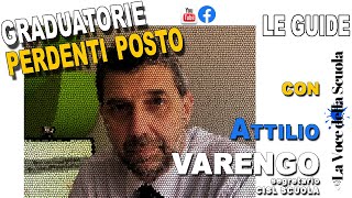 LE GUIDE  Le graduatorie perdenti posto Con Attilio Varengo CISL Scuola [upl. by Evangelin311]