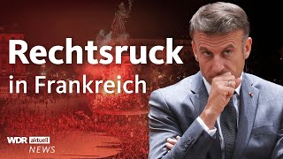 Wahlen in Frankreich Schock für Macron  WDR aktuell [upl. by Naryt]