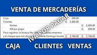 ¿Cómo resgistrar la venta de mercadería al crédito en contabilidad y utilizando el libro diario [upl. by Nayb396]