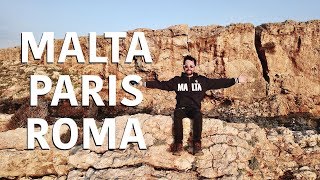 CONHEÇA MALTA PARIS E ROMA  EXPERIÊNCIA EM MEU PRIMEIRO INTERCÂMBIO [upl. by Eniawtna]