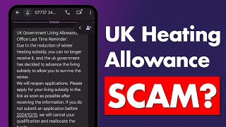 UK Winter Heating Subsidy Text  Legit or Scam [upl. by Netniuq959]