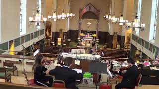 XinOu Wei Strings at church wedding ceremony trio Bach air in G [upl. by Urson]