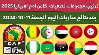 ترتيب مجموعة تصفيات كاس امم افريقيا الجولة الثالثة اليوم الجمعة 1192024💥نتائج مباريات اليوم [upl. by Ateloj]