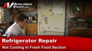 Kenmore Refrigerator Repair  Not Cooling in Fresh Food Section  Evaporator Fan Motor [upl. by Doug]