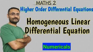 Homogeneous Linear Differential Equation With Higher Order  Problems  Examples  Maths [upl. by Veronique264]