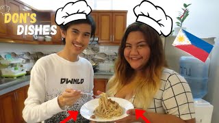 FILIPINO CARBONARA  DONS DISHES 1 [upl. by Kyd]