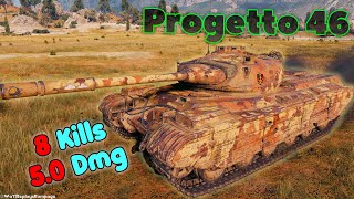 Progetto M35 mod 46  8 Frags 50K Damage Master by player omnomtom [upl. by Htiekram]