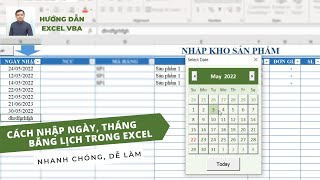 Cách Tạo Lịch Trong Excel để nhập ngày tháng siêu nhanh  Calendar in Excel [upl. by Anatolio]