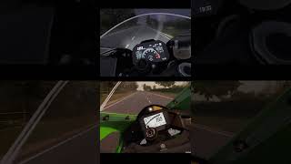 BMW S1000 RR vs Kawasaki Ninja ZX10RR drag race and top speed comparison [upl. by Edla528]