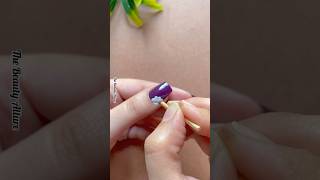 💅💜Aesthetic nail art without tools nailart2024 shorts shortvideo [upl. by Rolo]