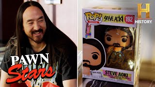 Pawn Stars Steve Aoki Authenticates His Own Signatures Season 21 [upl. by Kennet]