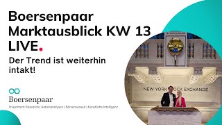 Marktausblick KW13 DAX Analyse Aktienanalyse Börse DOWJONES NASDAQ100 SampP500 EURUSD Rheinmetall [upl. by Ilaw747]