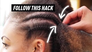 How To Cornrow Braid To Scalp FOR BEGINNERS [upl. by Merriman937]