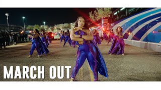 March OutExit 🔥  Alcorn State Marching Band amp Golden Girls 23  vs JSU CCC [upl. by Sinnard]