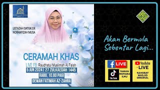 Datuk Dr Ustazah Norhafizah Musa  Ceramah Khas Langit Zulhijjah [upl. by Yesoj]