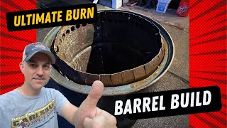 Smokeless burn barrel from 55 gallon drums Like a solostove only bigger 😜 [upl. by Ambur]