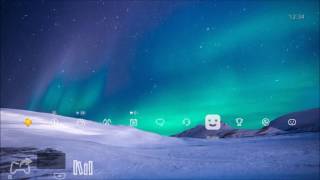 Aurora Borealis Northern Lights PS4 Dynamic Theme [upl. by Klement]