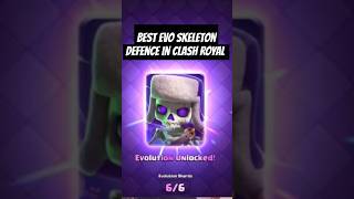 Best Evo skeleton defence and win the game 🎯 clashroyale supercell gaming [upl. by Pedrick]