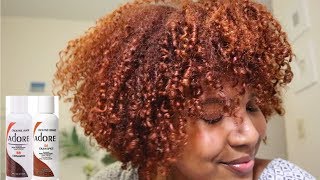 DYEING MY HAIR COPPER REDORANGE Using Adore Cinnamon amp Cajun Spice [upl. by Stella]