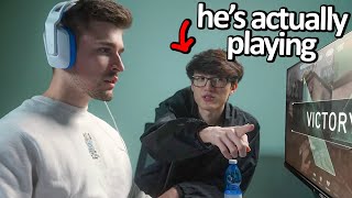 I Hired a Pro Gamer to Secretly Destroy My Friends [upl. by Audy]