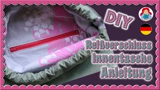 DIY  Reißverschluss Innentasche Schritt für Schritt Anleitung • Sami Dolls Tutorials [upl. by Livvy]