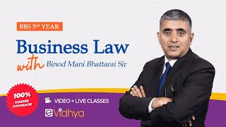 Introduction to Law  Business Law  BBS 3rd  By Binod Mani Bhattarai  eVidhya [upl. by Torray61]