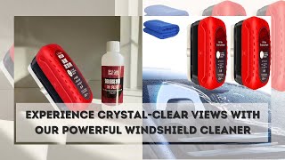 Glossy Powerful Automotive Windshield Cleaner  Prevents Rain And Fog Cleaning Glass Brush [upl. by Ladnik]