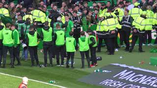 Celtic 5  Rangers 0  Kieran Tierney and Green Brigade  29 April 2018 [upl. by Myrtie]