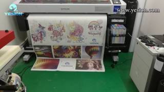 dye sublimation paper print with Epson sublimation printer test for Mecolour heat press machine [upl. by Jaquith]