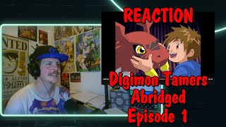 Digimon Tamers Abridged Episode 1 REACTION [upl. by Kimberley]