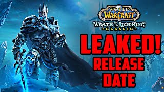 WOTLK Classic Release Date LEAKED [upl. by Matejka698]