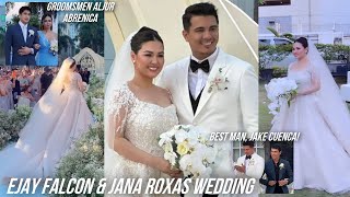 EJAY FALCON amp JANA ROXAS WEDDING IN MCKINLEY HILL 😍 BEST MAN JAKE CUENCA amp ALJUR ABRENICA [upl. by Holle]