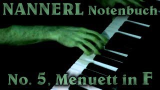 ANONYMOUS Menuett in F major Nannerl Notenbuch No 5 [upl. by Attwood]