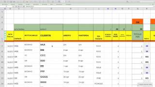 PRENOTAZIONI CAMERE PLANNING EXCEL [upl. by Mcneely]