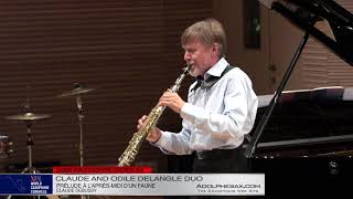 Prelude a l´apres midi d´un faune  Claude and Odile Delangle Duo  XVIII World Sax Congress [upl. by Anahpos111]