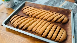 How to make AmericanStyle Vanilla Biscottieasy biscotti recipe [upl. by Free]