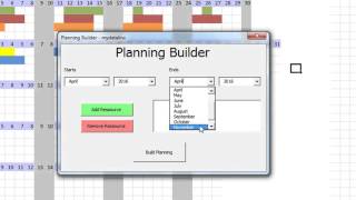 Macro Ms Excel  Planning Automatique [upl. by Uriia504]