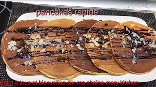 recette de pancakes tres moelleux facile et rapide وصفة بان كيك سريعة جدا كيجي رطب و خفيف [upl. by Enuahs]