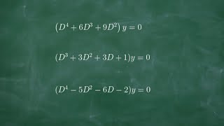 Homogeneous Linear Differental Equations with Constant Coefficients auxiliary equation [upl. by Flore300]